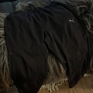 Puma Black Joggers with Logo